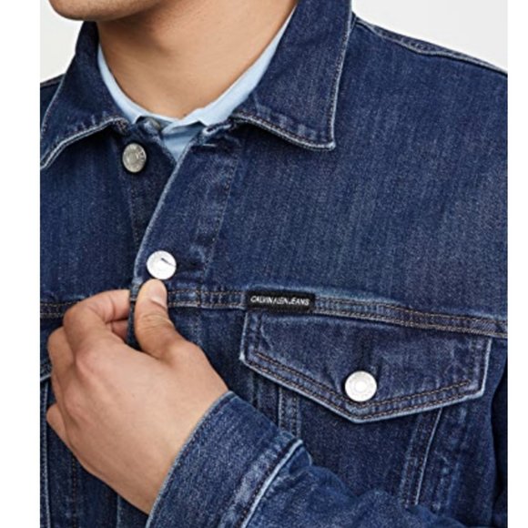 CK Jeans Essential Trucker Iconic CK Jacket Size L - Picture 5 of 6